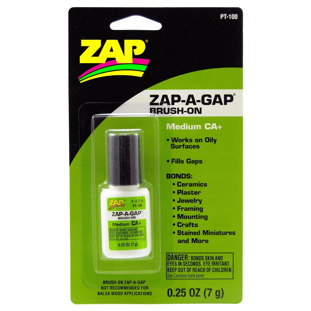 Zap-A-Gap: Green Glue Powerhouse! Medium Viscosity, Instant Bond, Crafts Champion!